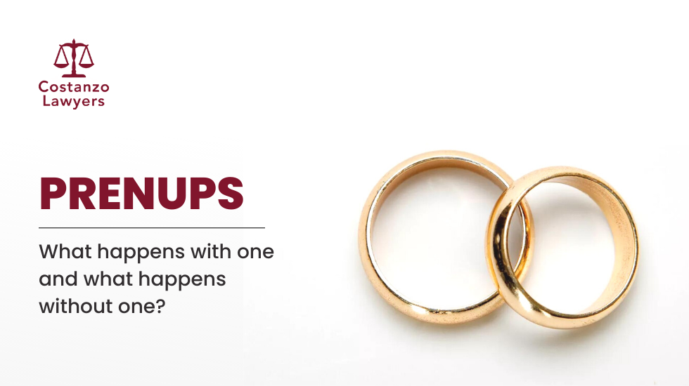Prenups – what happens with one and what happens without one?